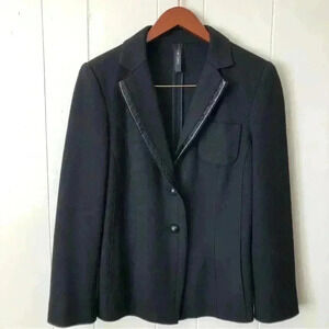 Marc Cain Knitted in Italy Wool / Cashmere Blend Blazer Size 4